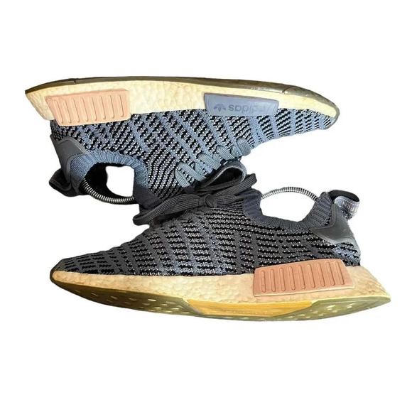 Adidas NMD R1STLT Primeknit Women's Blue Athletic Sneakers Size 9.5 - Picture 2 of 10